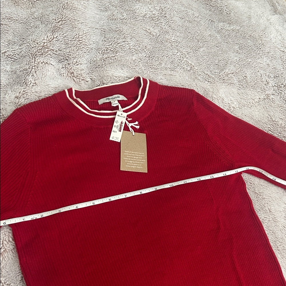 NWT Madewell merino silk blend sweater - Picture 11 of 12